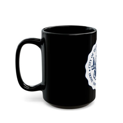 Seal of Dearborn Michigan - Black Coffee Mug