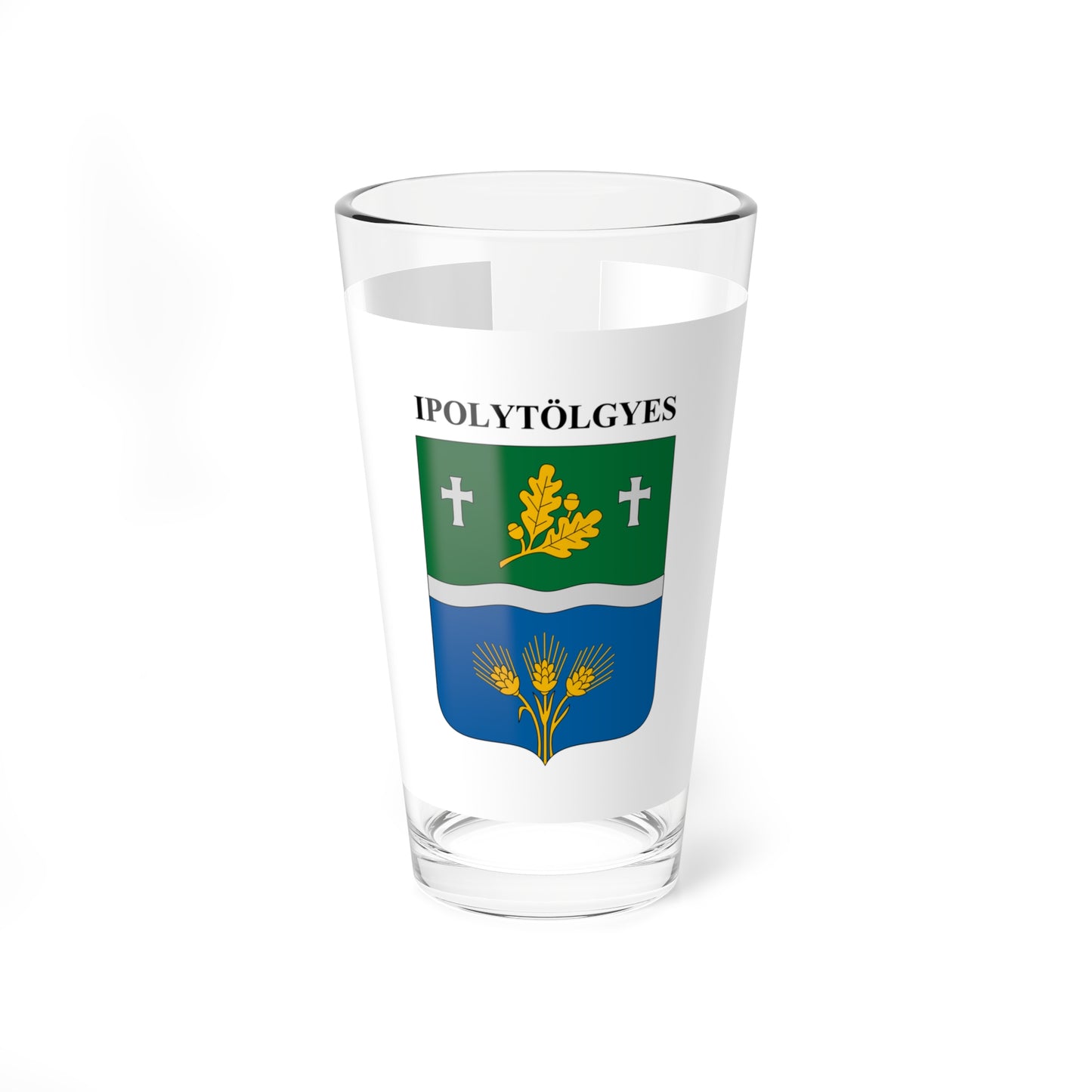 Flag of Ipolytolgyes (Hungary) Pint Glass 16oz