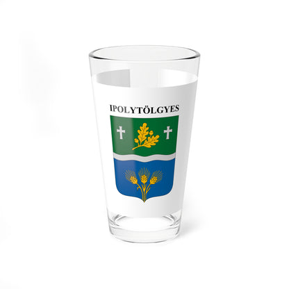 Flag of Ipolytolgyes (Hungary) Pint Glass 16oz