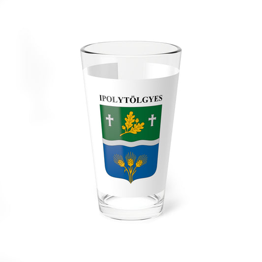 Flag of Ipolytolgyes (Hungary) Pint Glass 16oz