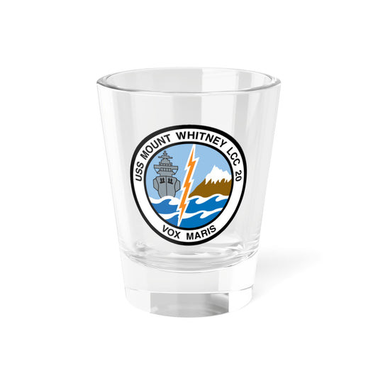 USS Mount Whitney LCC 20 Vox Maris (U.S. Navy) Shot Glass 1.5oz