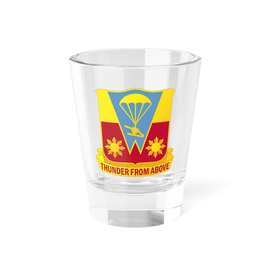 Verre à liqueur du 674e bataillon d'artillerie de campagne aéroporté (armée américaine) 1,5 oz