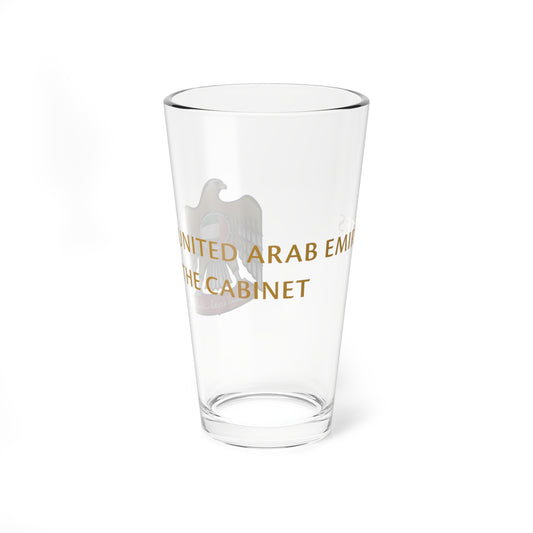 The Cabinet of the UAE logo (United Arab Emirates) (Coat of Arms) Pint Glass 16oz