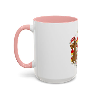 Great coat of arms of the house of Grimaldi - Accent Coffee Mug
