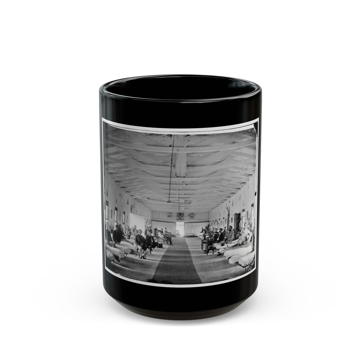 Washington, D.C. Patients In Ward K Of Armory Square Hospital (U.S. Civil War) Black Coffee Mug