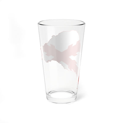 Flag map of Easter Island 1770 (Spain) Pint Glass 16oz