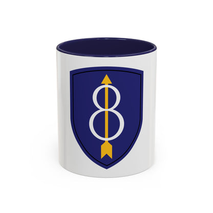 8th Infantry Division patch (U.S. Army) Accent Coffee Mug