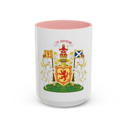 Royal Coat of Arms of the Kingdom of Scotland - Accent Coffee Mug