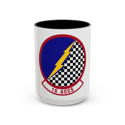 16 Airborne Command and Control Squadron ACC (U.S. Air Force) Accent Coffee Mug