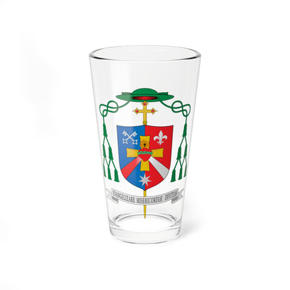 Escudo de Edson José Oriolo dos Santos (Spain) (Coat of Arms) Pint Glass 16oz