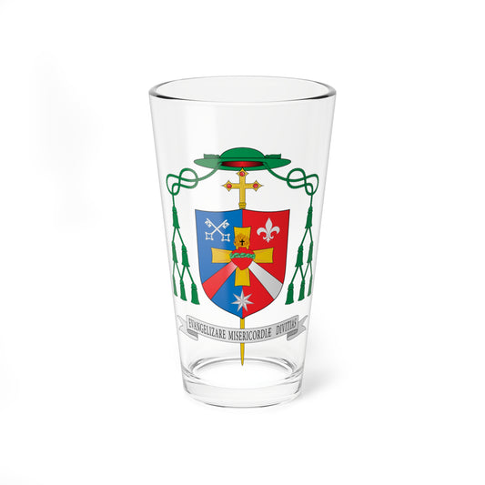 Escudo de Edson José Oriolo dos Santos (Spain) (Coat of Arms) Pint Glass 16oz