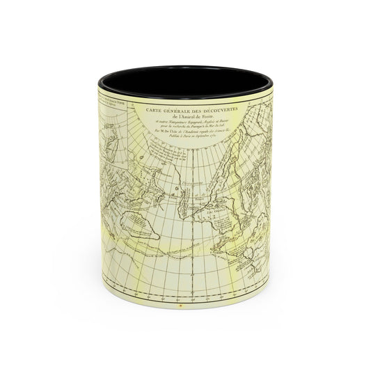 Asia - Carte Generale des Decouvertes (1892) (Map) Accent Coffee Mug