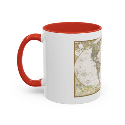 World Map - Political Antique (2007) (Map) Accent Coffee Mug