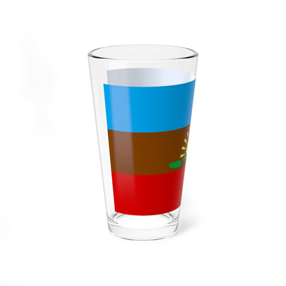 Bandera de Arismendi Sucre (Venezuela) Pint Glass 16oz
