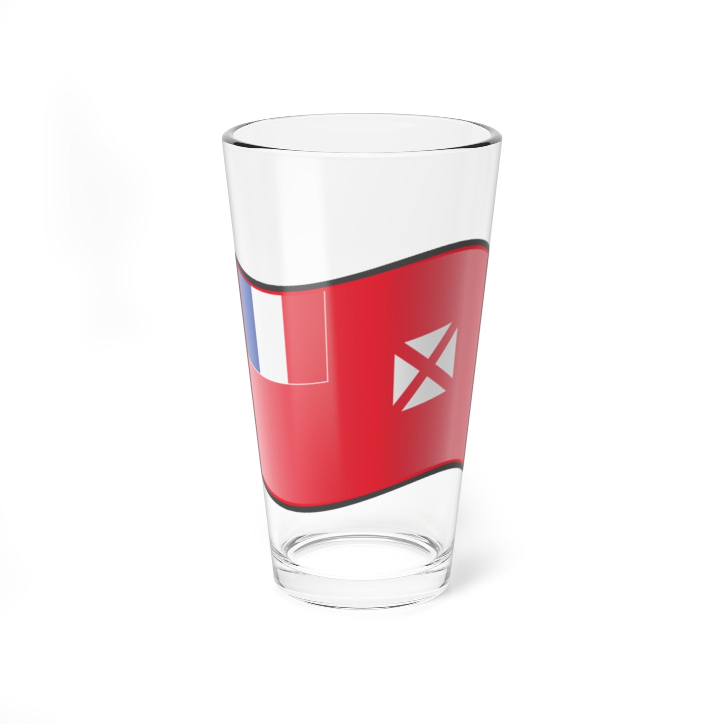 Nuvola Wallis and Futuna flag (France) Pint Glass 16oz