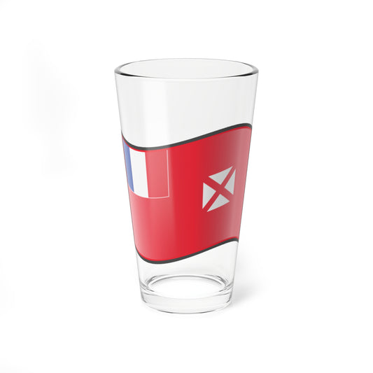 Nuvola Wallis and Futuna flag (France) Pint Glass 16oz