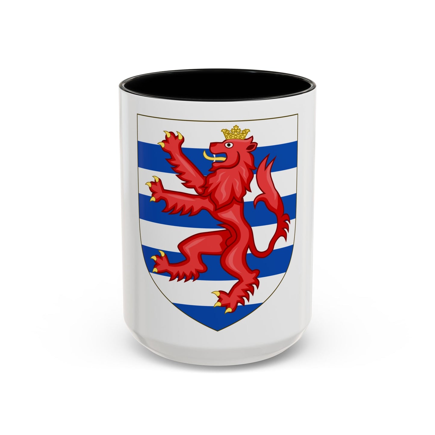 Coat of Arms of the House of Lusignan (Kings of Cyprus) - Accent Coffee Mug