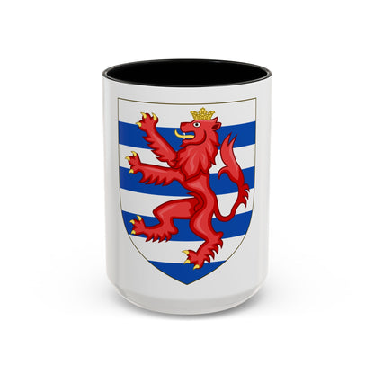 Coat of Arms of the House of Lusignan (Kings of Cyprus) - Accent Coffee Mug