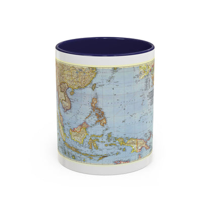 Pacific Islands - Southeast Asia (1944) (Map) Accent Coffee Mug