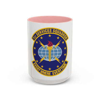 1st Services Squadron (U.S. Air Force) Accent Coffee Mug