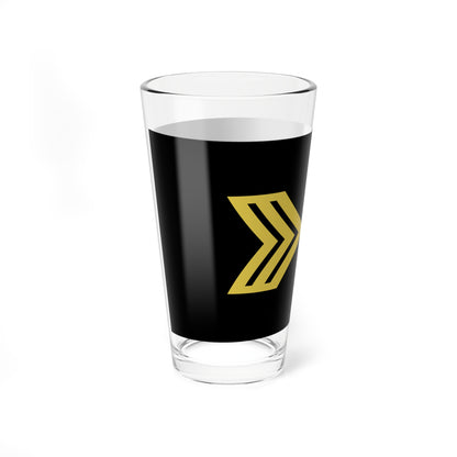 Army U.S. OR 05 (United States) (Military Rank) Pint Glass 16oz