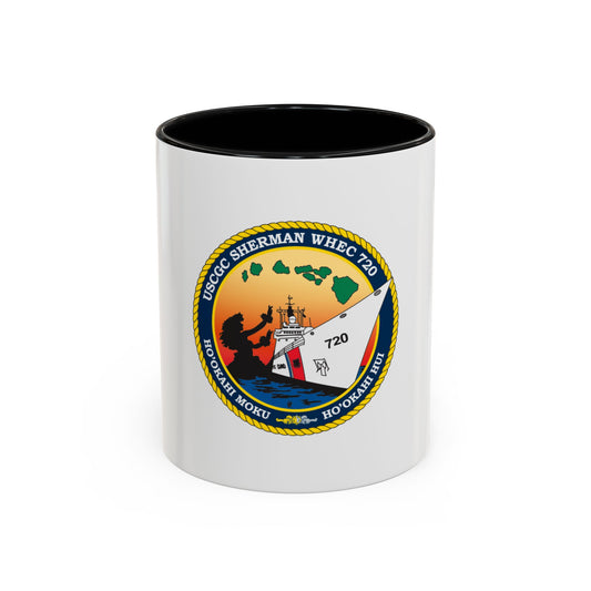 USCGC Sherman WHEC 720 new 2016 (U.S. Coast Guard) Accent Coffee Mug