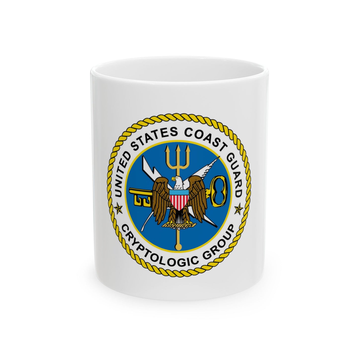 USCG Cryptologic Group (U.S. Coast Guard) White Coffee Mug