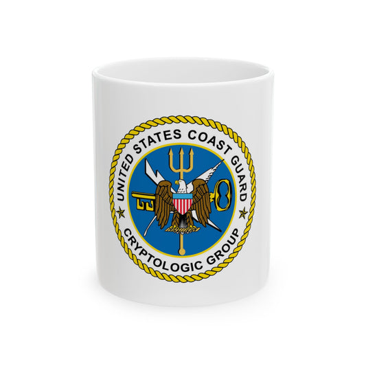 USCG Cryptologic Group (U.S. Coast Guard) White Coffee Mug