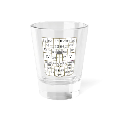 Greater Arms of Joseph II Holy Roman Emperor - Codes (Austria) (Coat of Arms) Shot Glass 1.5oz