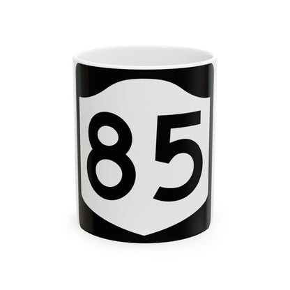 NY-85 (New York) (Road Sign) White Coffee Mug