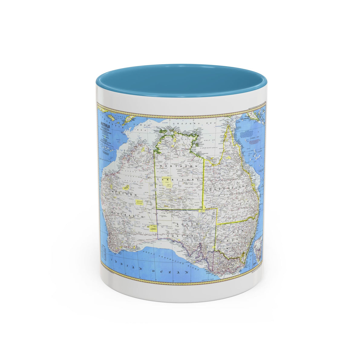 Australia (1979) (Map) Accent Coffee Mug
