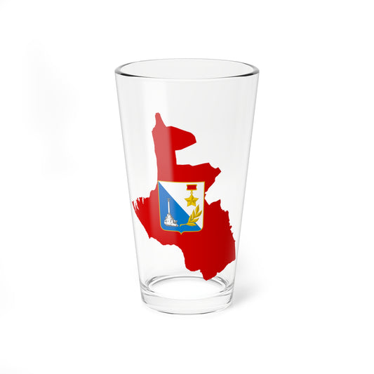 Flag-map of Sevastopol (Russia) Pint Glass 16oz