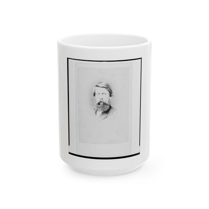 Brigadier General Jefferson Columbus Davis, Union Officer, Bust Portrait, Facing Front (U.S. Civil War) White Coffee Mug