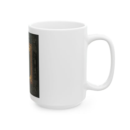 Unidentified Soldier In Confederate First Lieutentant Frock Coat (U.S. Civil War) White Coffee Mug