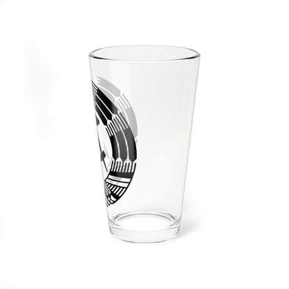 GDR black seal (Coat of Arms) Pint Glass 16oz