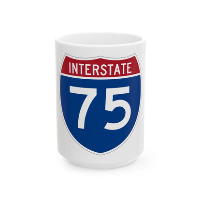 Interstate 75 (U.S. Highways) White Coffee Mug