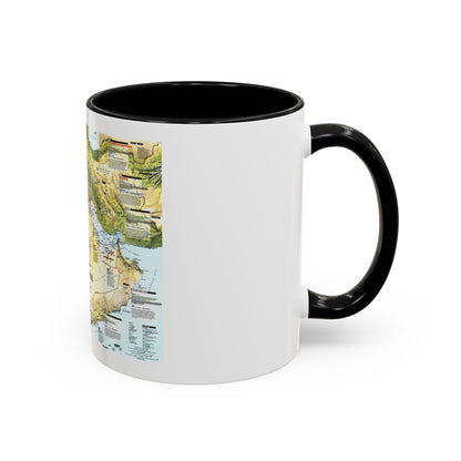 Middle East - States in Turmoil (1991) (Map) Accent Coffee Mug
