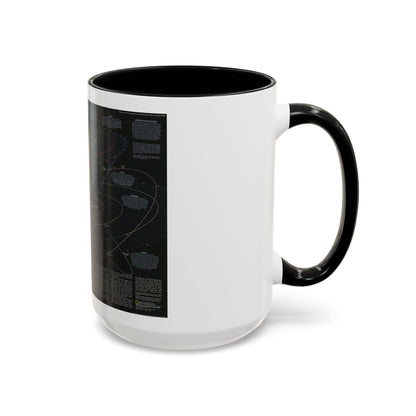 Space - Solar System- Our Sun's Family (1990) (Map) Accent Coffee Mug