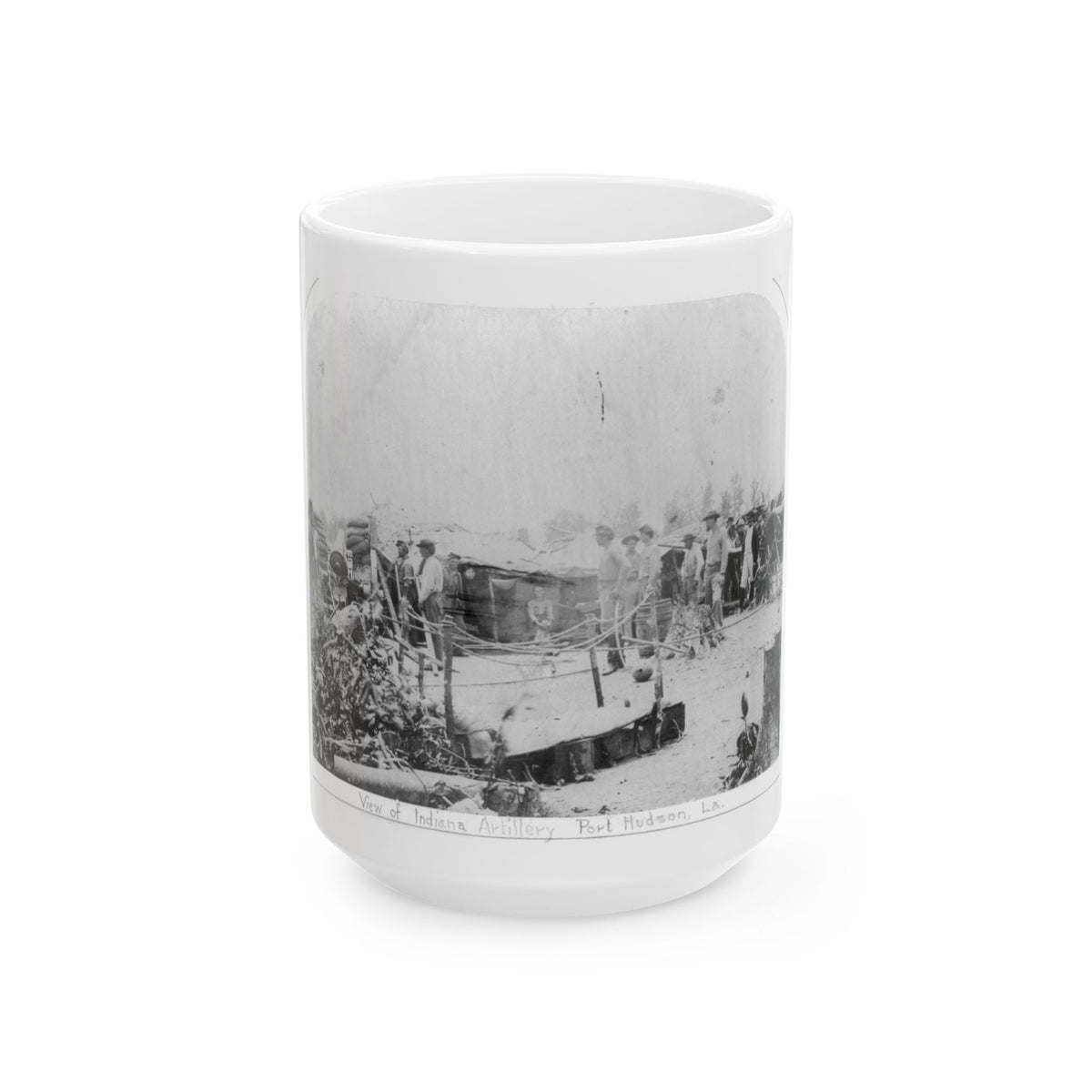 View Of Indiana Artillery, Port Hudson, La (U.S. Civil War) White Coffee Mug
