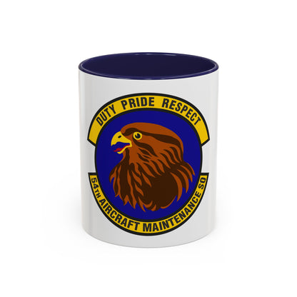 54 Aircraft Maintenance Squadron AETC (U.S. Air Force) Accent Coffee Mug
