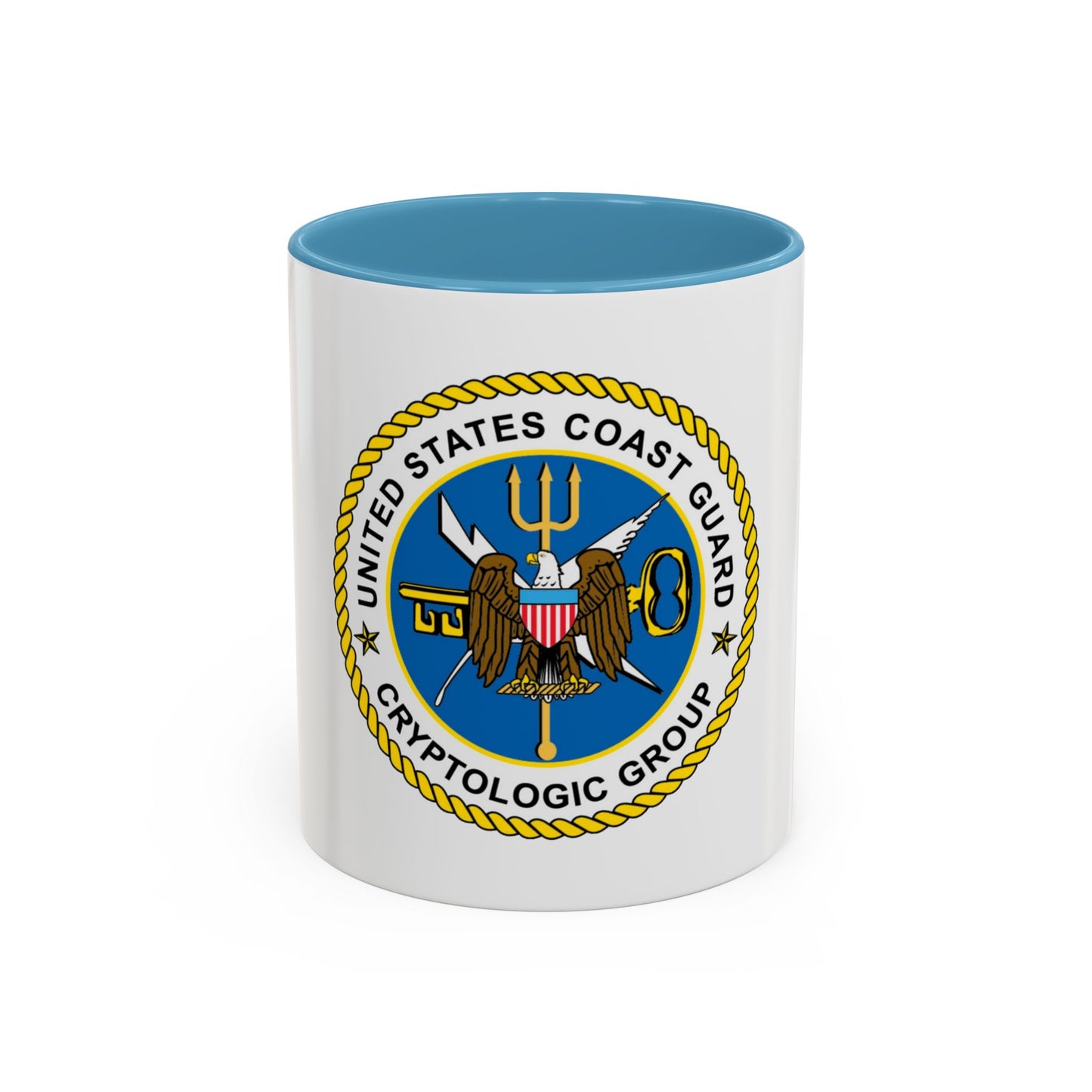 USCG Cryptologic Group (U.S. Coast Guard) Accent Coffee Mug
