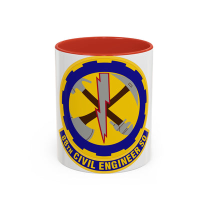 88 Civil Engineer Squadron AFMC (U.S. Air Force) Accent Coffee Mug