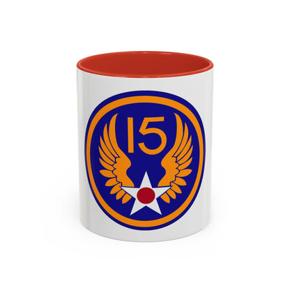 15 Air Force (U.S. Army) Accent Coffee Mug