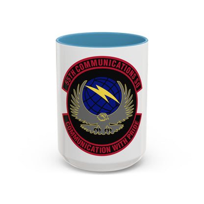 55th Communications Squadron (U.S. Air Force) Accent Coffee Mug