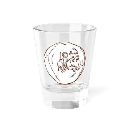 Печать Александра Глебовича 1297-1313 гг. Avers (Belarus) (Coat of Arms) Shot Glass 1.5oz 1.5oz - Go Mug Yourself