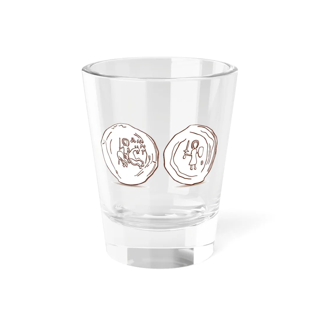 Печать Александра Глебовича 1297-1313 гг. (Belarus) (Coat of Arms) Shot Glass 1.5oz 1.5oz - Go Mug Yourself