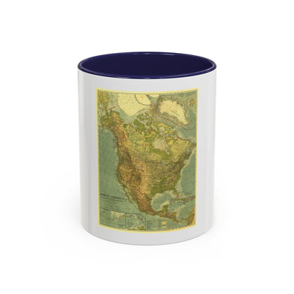 North America (1924) (Map) Accent Coffee Mug