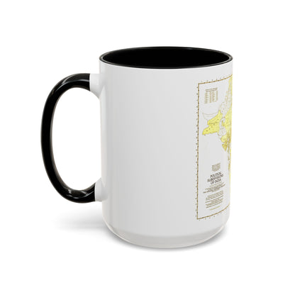 India - Political Subdivisions (1946) (Map) Accent Coffee Mug