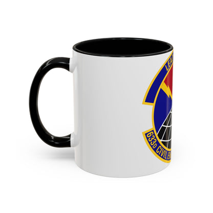 633d Civil Engineer Squadron (U.S. Air Force) Accent Coffee Mug