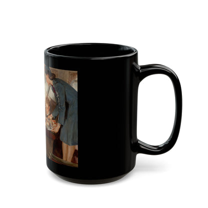 Flying Physicians, advertisement for Eli Lily and company, 1951 - Black Coffee Mug-Go Mug Yourself